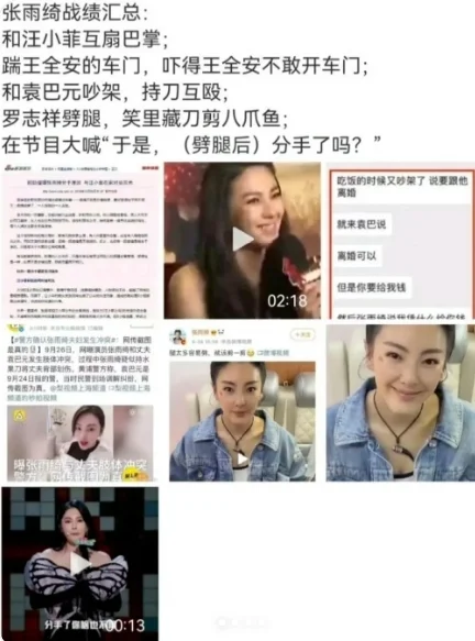 这姐太猛了！网友盘点张雨绮“战绩”：与汪小菲互扇巴掌，拿刀劈前夫...