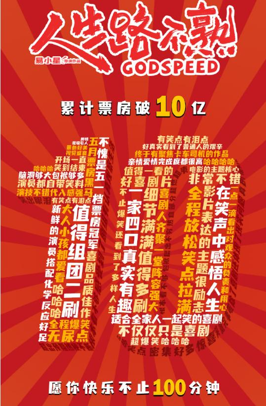 《人生路不熟》票房破10亿 乔杉范丞丞领衔主演