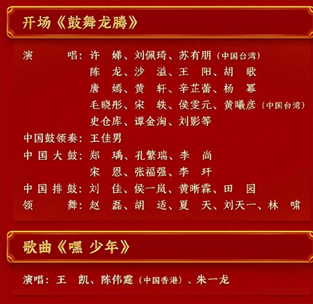 春晚高颜值节目：刘诗诗迪丽热巴领衔四美，白敬亭朱一龙领衔四帅