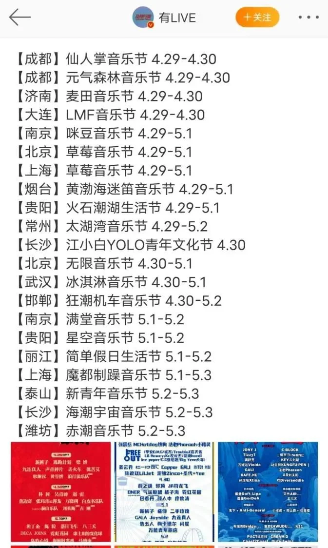 3天收割近2000万！音乐节扎堆背后，藏着这么多投资大佬