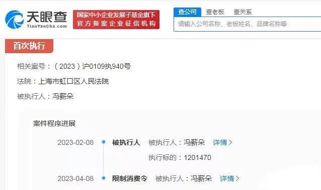 SNH48原成员冯薪朵被限消 涉及丝芭传媒合同纠纷